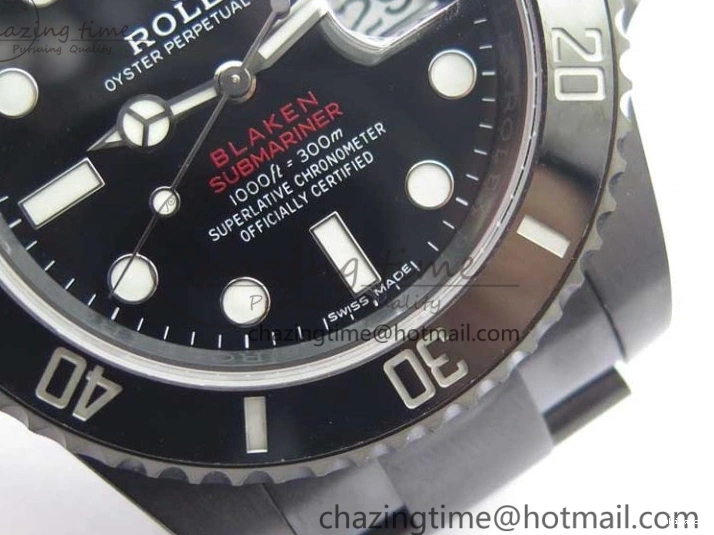 1:1 V6F Blaken Best 904L Date Submariner PVD Edition A2824 0322